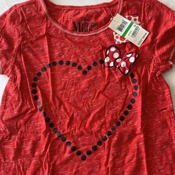 Disney Minnie Mouse Girls tee shirt Large NWT - Picture 2 of 5